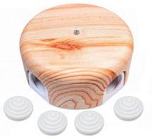 Коробка-ретро распределительная пластик Bironi Лизетта 110х35мм карельская сосна картинка